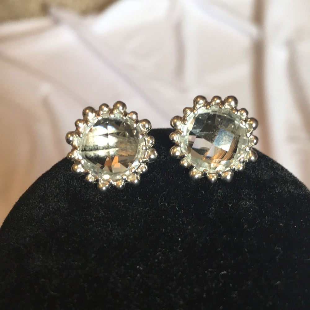 Anzie Drew Drop Snow Flake Stud Earrings (.925)